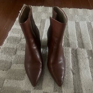 Steve Madden Brown Leather Ankle Boots